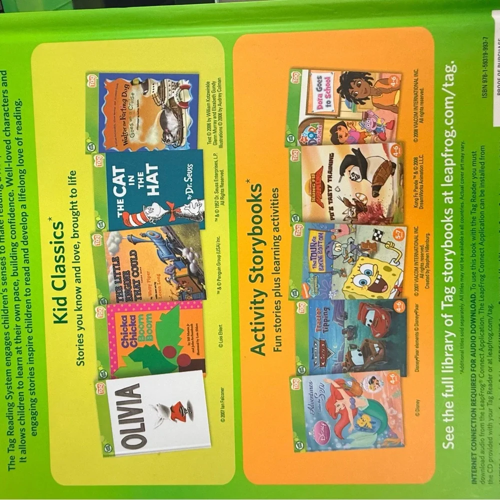 Scooby-Doo Shiny Spooky Knights LeapFrog Tag Book + Minecraft Kids Book Set